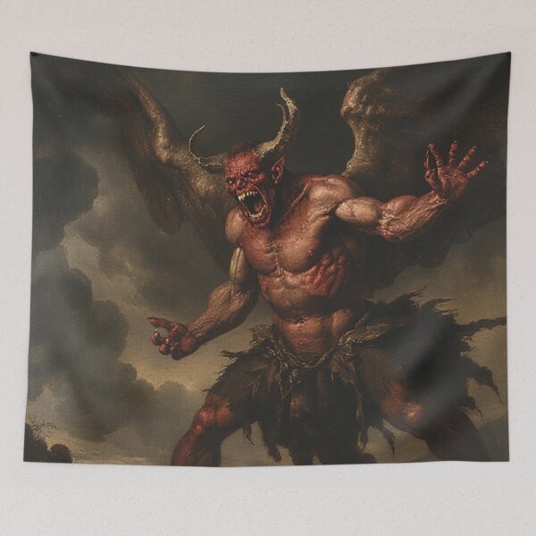 Item preview, Medieval Demon Art designed and sold by TheDarkWardrobe.