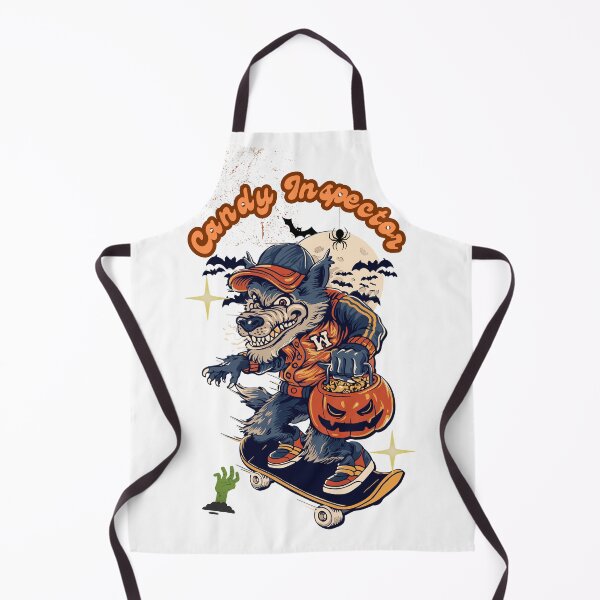 Item preview, Candy Inspector – Skateboarding Halloween Wolf designed and sold by Vivid Mischief.