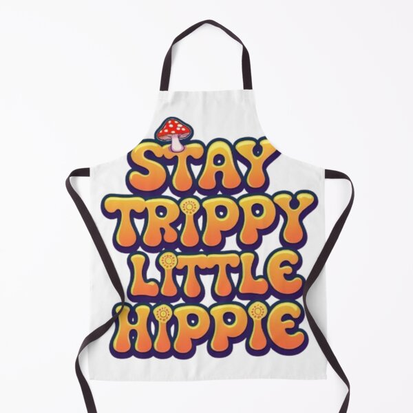 Item preview, Stay Trippy Little Hippie, Psychedelic Mushroom Typography designed and sold by Ckrabax.