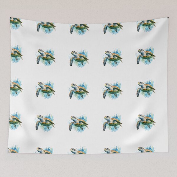 Item preview,  Swimming Sea Turtle Watercolor designed and sold by The Digital Design Collective .