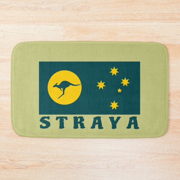 Item preview, STRAYA. Kangaroo Sun Flag Australia  designed and sold by Kangaroo Sun.