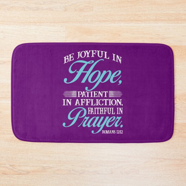 Item preview, Be Joyful in Hope Romans 12:12 | Christian Faith Quote Gifts designed and sold by Hope & Light Designs.