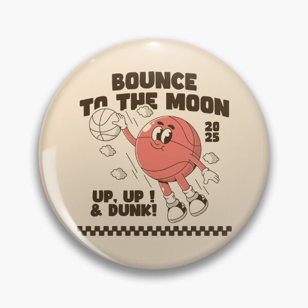 Item preview, Bounce to the Moon Funny Basketball Dunking Character 2025 designed and sold by adipra.
