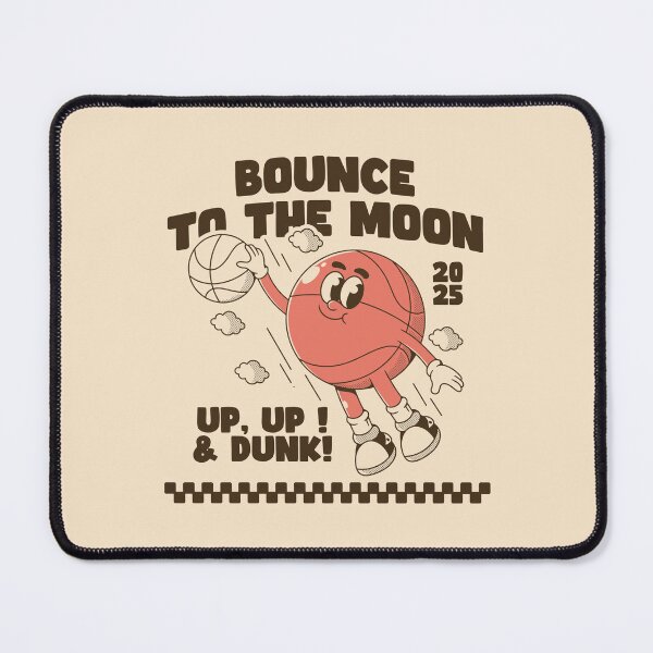 Item preview, Bounce to the Moon Funny Basketball Dunking Character 2025 designed and sold by adipra.