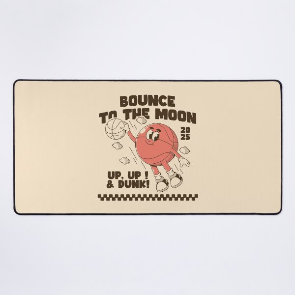 Item preview, Bounce to the Moon Funny Basketball Dunking Character 2025 designed and sold by adipra.