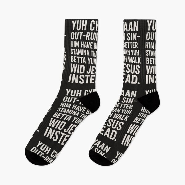 Item preview, You Can't Out-run Sin - Jamaican Inspired Quote designed and sold by IbelieveIam.