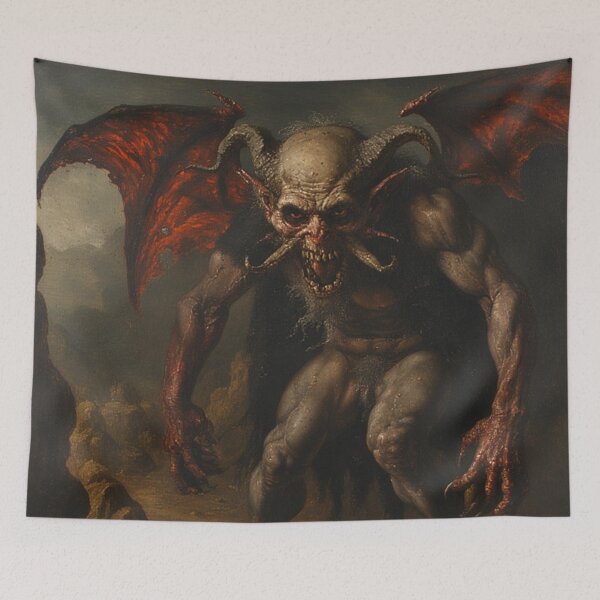 Item preview, Medieval Demon Art designed and sold by TheDarkWardrobe.