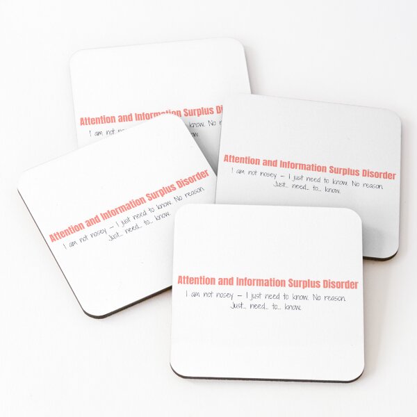 Item preview, Attention and Information Surplus Disorder — Funny Quote designed and sold by GuidedFaithCo.