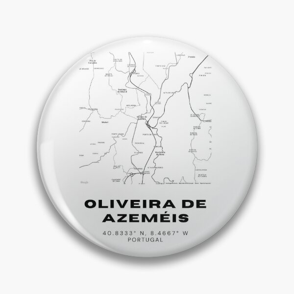 Artikelvorschau, Oliveira de Azeméis Portugal Kartenkoordinaten – 40,8333° N, 8,4667° W – Minimalistisches Stadtdesign, Reiseposter-Souvenir entworfen und verkauft von RM-Journey.