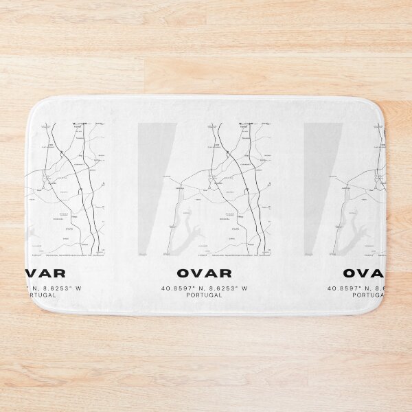 Item preview, Ovar Portugal Map Coordinates Design – 40.8597° N, 8.6253° W – Minimalist City Artwork, Travel Gift Poster designed and sold by RM-Journey.