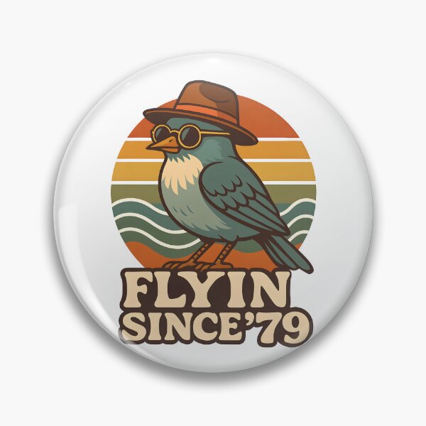 Item preview, Flyin’ Since '79 Vintage Retro Bird designed and sold by Dazzle-Sizzle.