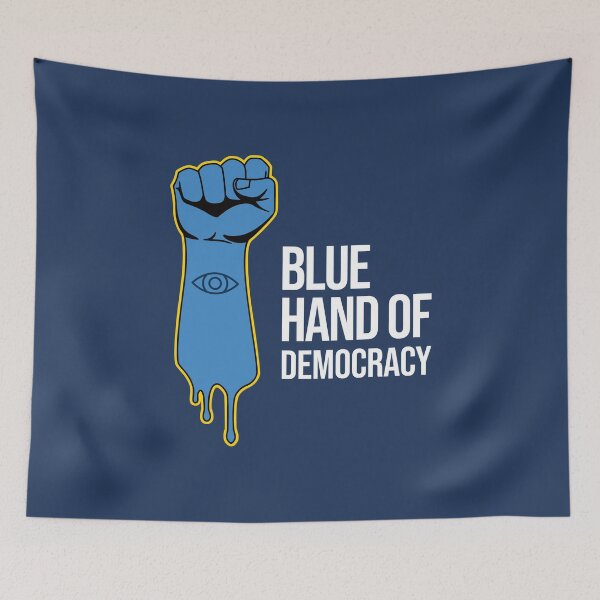 Item preview, Blue Hand of Democracy designed and sold by Caecus Societas.