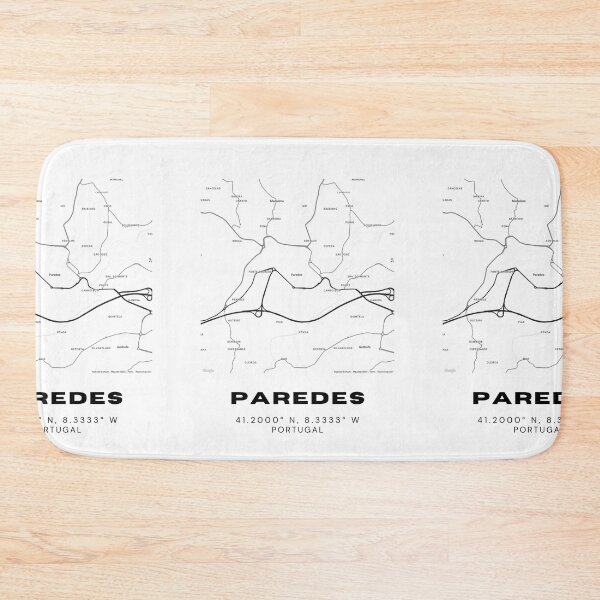 Item preview, Paredes Portugal Coordinates Print – 41.2000° N, 8.3333° W – Minimalist Map Artwork, Travel Gift designed and sold by RM-Journey.