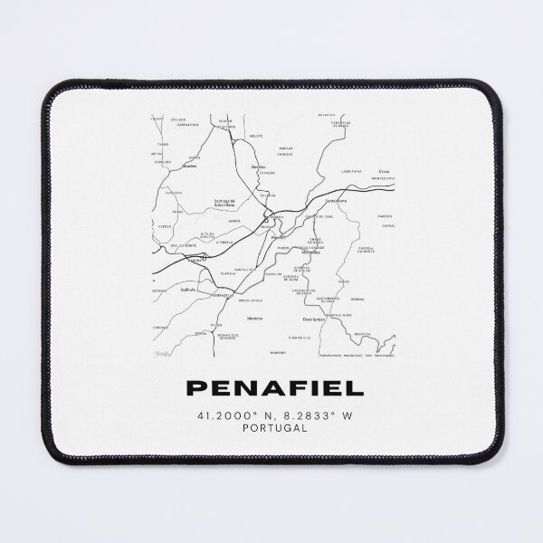 Item preview, Penafiel Coordinates Map Design – 41.2000° N, 8.2833° W – Portugal Travel Art, Minimalist Souvenir designed and sold by RM-Journey.