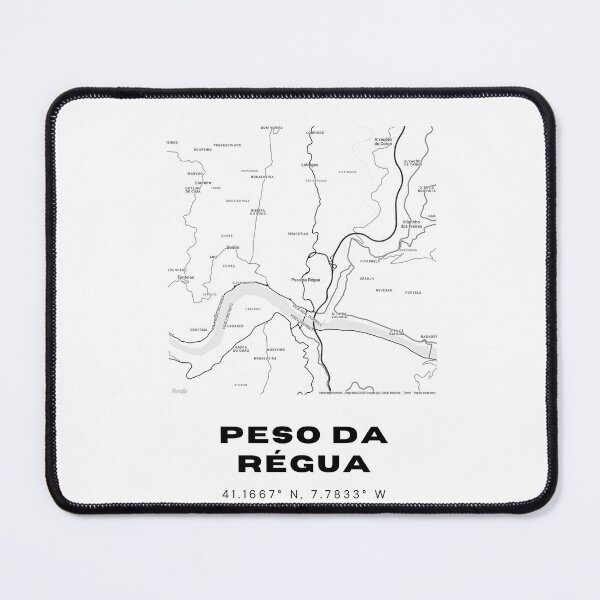 Item preview, Peso da Régua Coordinates Artwork – 41.1667° N, 7.7833° W – Portugal Wine Region Map Print, Travel Souvenir designed and sold by RM-Journey.
