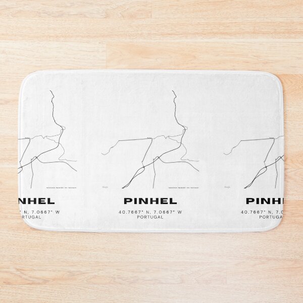 Item preview, Pinhel Portugal Coordinates Design – 40.7667° N, 7.0667° W – Minimalist Map Artwork, Travel Keepsake designed and sold by RM-Journey.