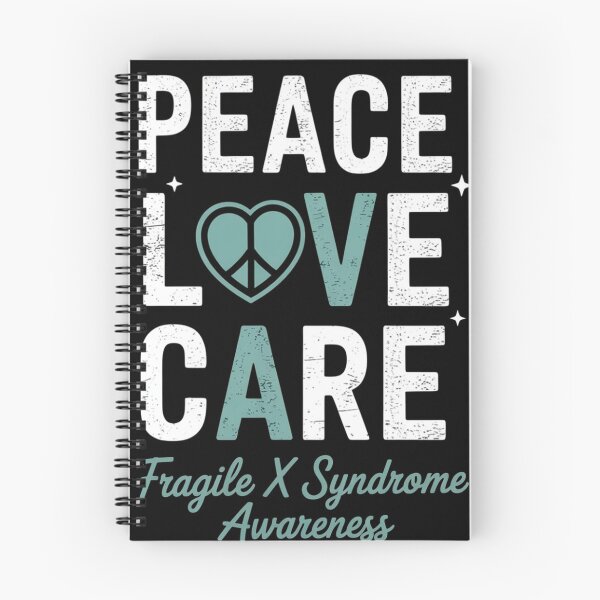 Item preview, LOVE PEACE CURE FRAGILE X SYNDROME AWARENESS designed and sold by ConceptualVibes.