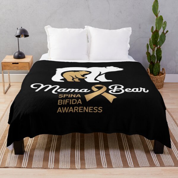 Item preview, Mama Bear Yellow Ribbon - Spina Bifida Awareness designed and sold by ConceptualVibes.