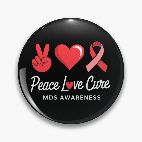 Item preview, MDS Myelodysplastic Syndrome Awareness Peace love Cure designed and sold by ConceptualVibes.