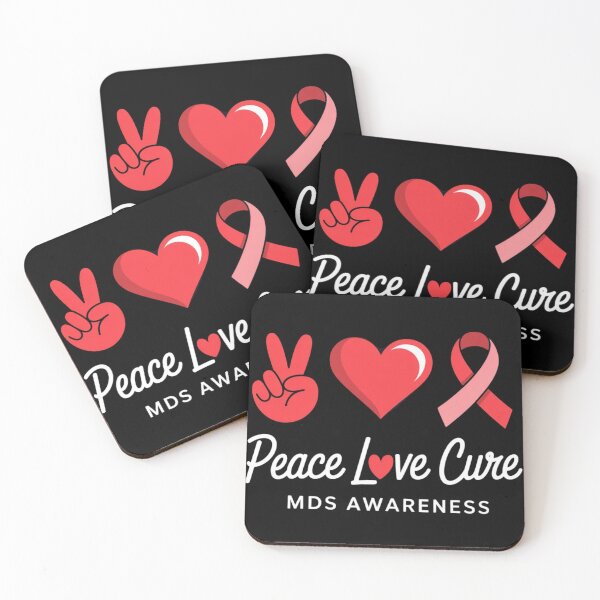 Item preview, MDS Myelodysplastic Syndrome Awareness Peace love Cure designed and sold by ConceptualVibes.