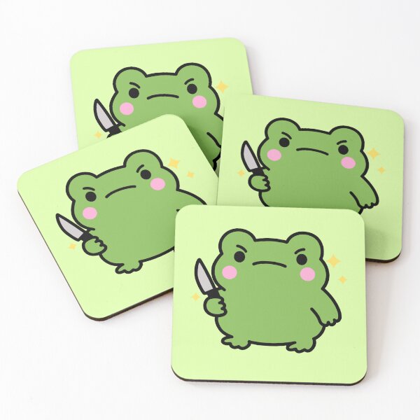Item preview, Knife Wielding Stabby Frog Funny Frog Meme Cute designed and sold by TinyPanic.