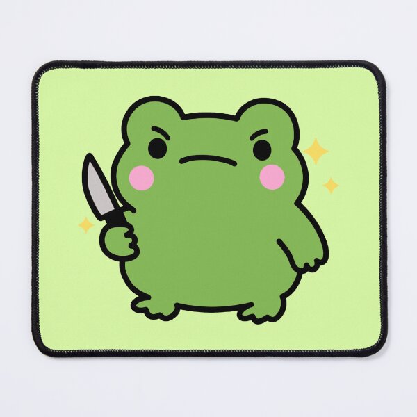 Item preview, Knife Wielding Stabby Frog Funny Frog Meme Cute designed and sold by TinyPanic.