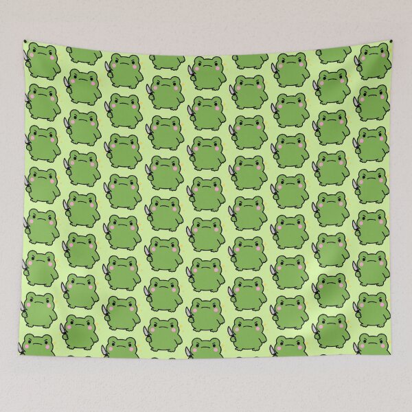 Item preview, Knife Wielding Stabby Frog Funny Frog Meme Cute designed and sold by TinyPanic.