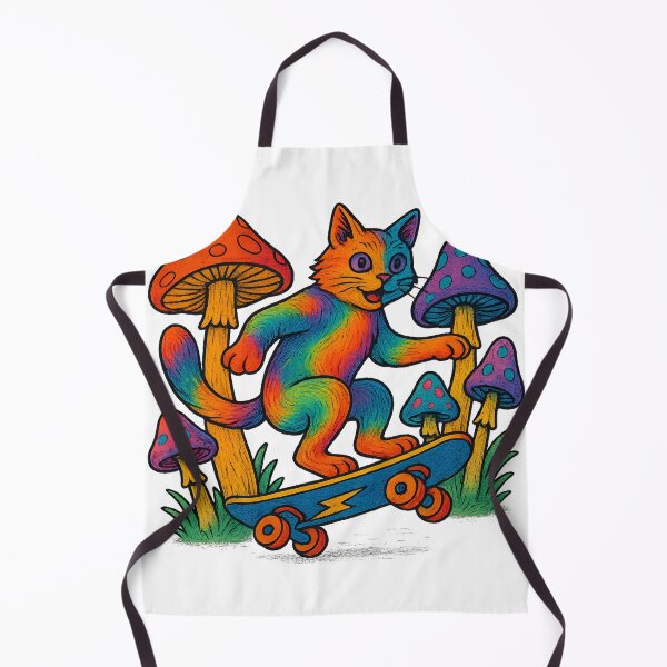 Item preview, Psychedelic Cat on Skateboard designed and sold by Houston2025.