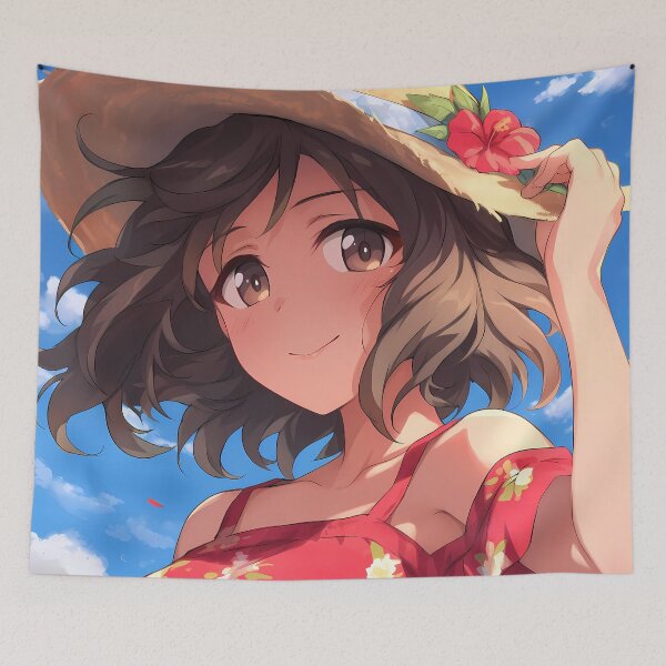 Item preview, Yukari Akiyama Girls und Panzer Anime Floral Summer Sunshine designed and sold by PMartistStudio.