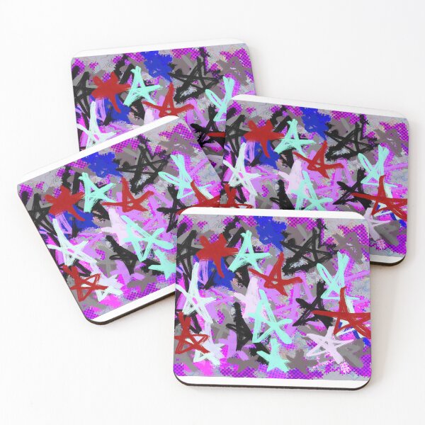 Item preview, Messy stars colorful designed and sold by Skeleton-sage-.