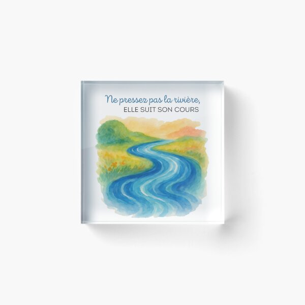 Item preview, Ne pressez pas la rivière, elle suit son cours designed and sold by GestaltTees.