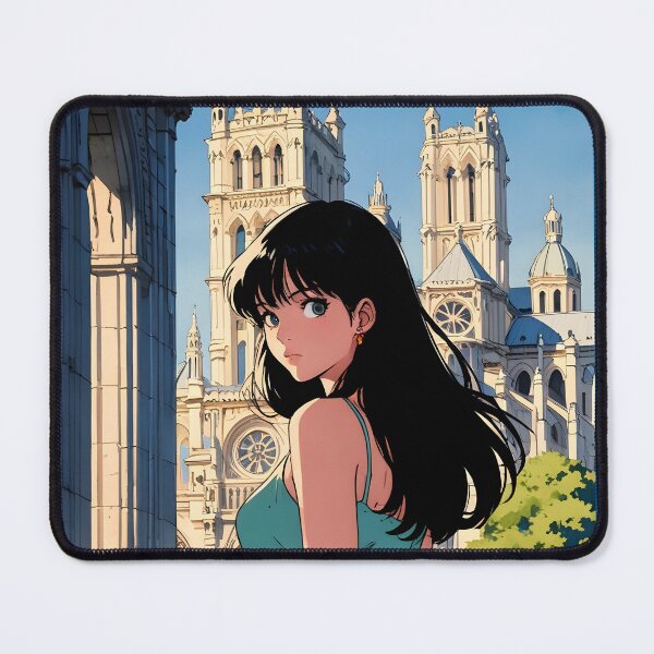 Item preview, Lyon France Europe Romance Anime Traveling Girl Romantic Quote designed and sold by Kawaii-Sky.