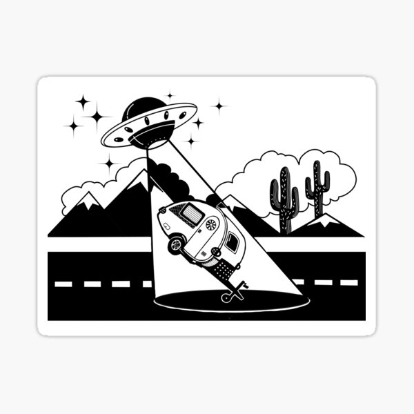 Item preview, Camper Abduction designed and sold by Bakenotbomb.