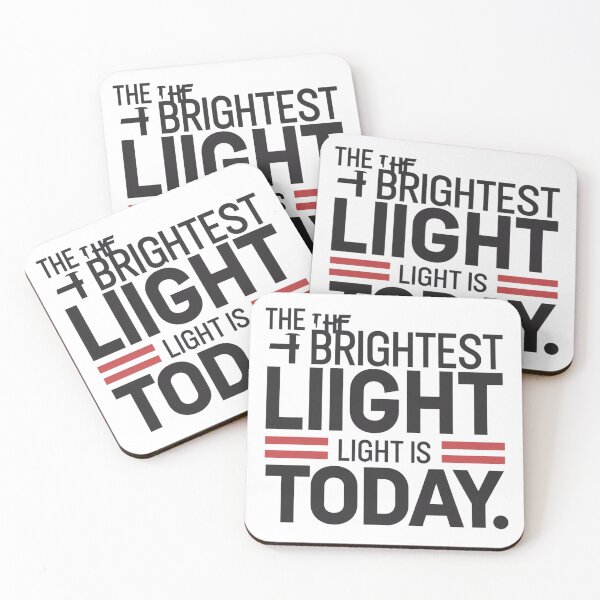Item preview, Minimalist Bold Typography – The Brightest Light is Today – Monochrome Modern Design designed and sold by Irene Catchmind.
