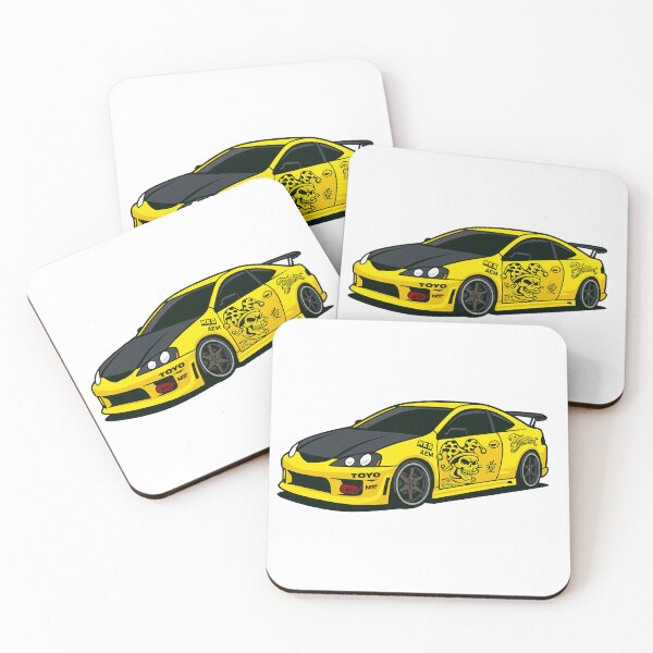 Item preview, JDM YELLOW JAPAN car illustration designed and sold by sabartgunpla.