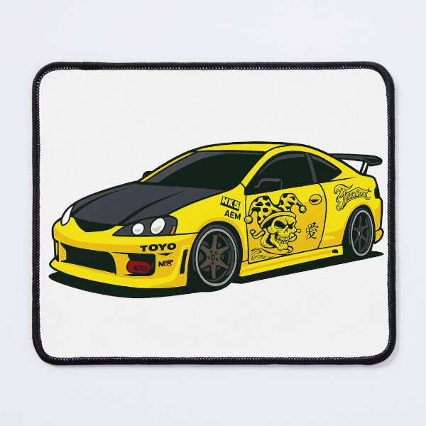 Item preview, JDM YELLOW JAPAN car illustration designed and sold by sabartgunpla.