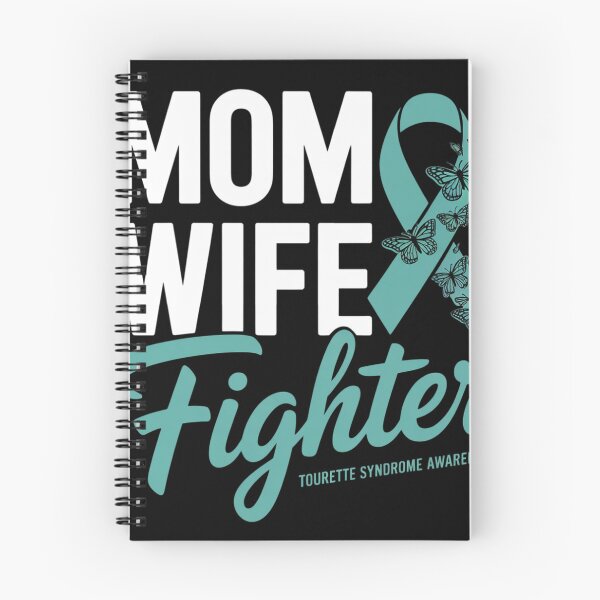 Item preview, Mom Wife Fighter Teal Ribbon Tourette Syndrome Awareness designed and sold by ConceptualVibes.