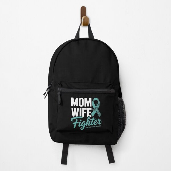 Item preview, Mom Wife Fighter Teal Ribbon Tourette Syndrome Awareness designed and sold by ConceptualVibes.