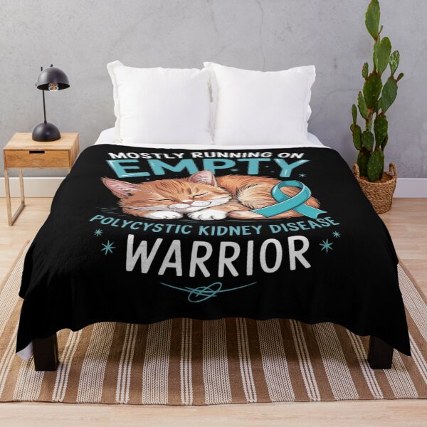 Item preview, Mostly Running on EMPTY Polycystic Kidney Disease Warrior designed and sold by ConceptualVibes.