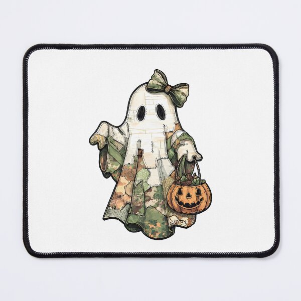 Item preview, Retro Halloween Green Camo Ghost designed and sold by Torokjakab.