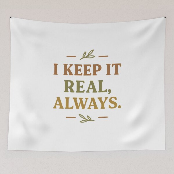 Item preview, Keep It Real Always Earthy Minimal Design designed and sold by YourTrendBestie.