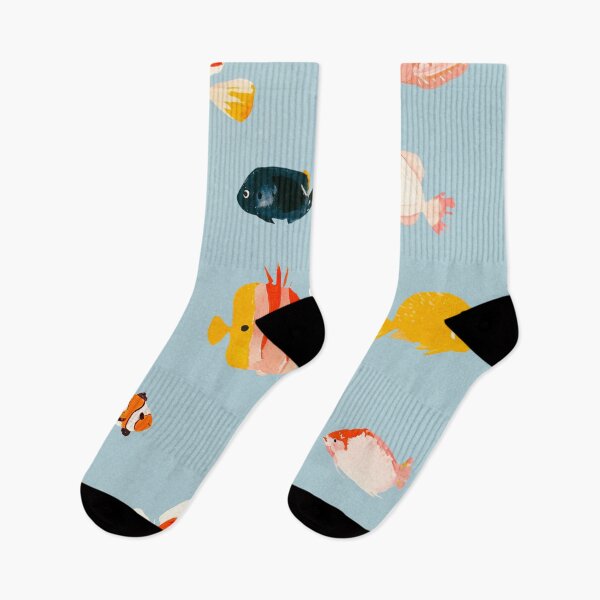 Item preview, Vibrant Tropical Reef Fish Pattern with Marine Life Design designed and sold by trajeado14.