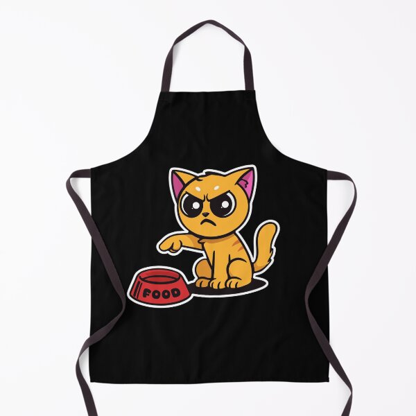 Item preview, Funny hangry cat says "FEED ME!" designed and sold by messy-nessie.