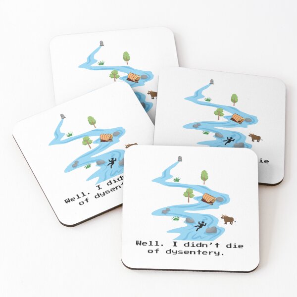 Item preview, Funny Retro Gaming Design – “Well, I Didn’t Die of Dysentery” Oregon Trail Inspired designed and sold by Forest Idylls.