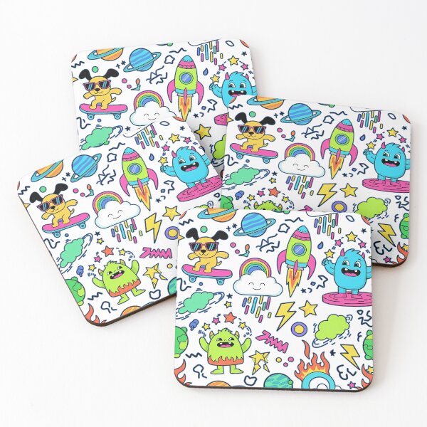 Item preview, Cute Alien and Monster Illustration designed and sold by Pikamuu.