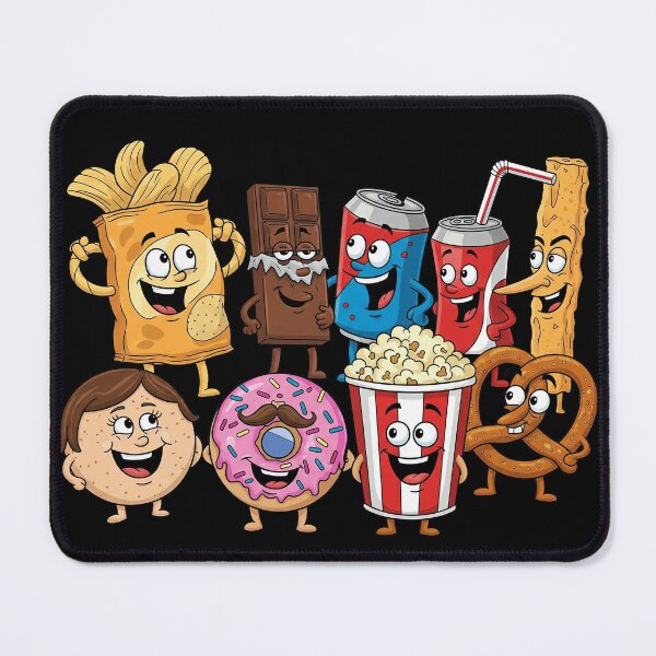 Item preview, Happy Snack Food Cartoon Characters designed and sold by Pikamuu.