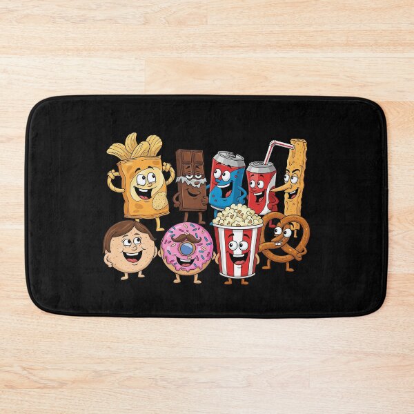 Item preview, Happy Snack Food Cartoon Characters designed and sold by Pikamuu.
