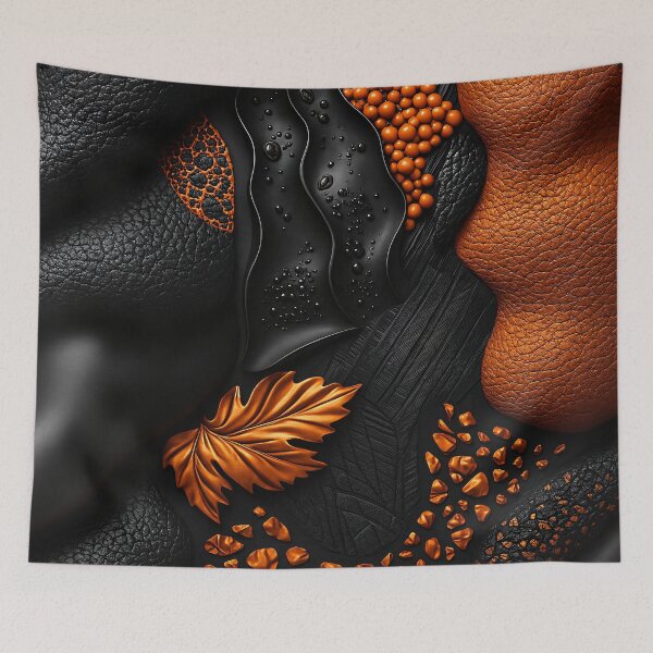 Item preview, Black & Orange Fusion designed and sold by Kaleidoscope Print.