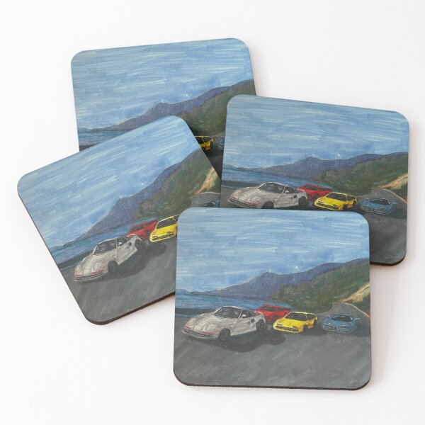 Item preview, Sports cars driving down the road on the Monaco Rivera designed and sold by ArtByAbby4444.
