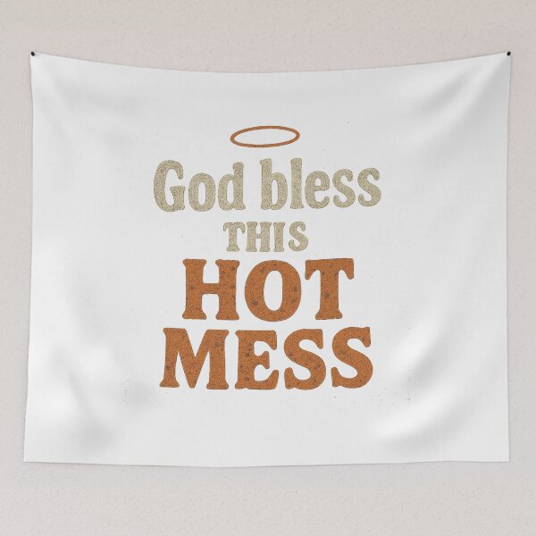 Item preview, God Bless This Hot Mess Grunge Streetwear designed and sold by YourTrendBestie.